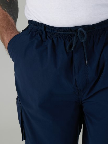 D555 Nick Cargoshorts mit elastischem Bund Marineblau - Jogginghosen für herren - Jogginghosen für Herren in großen Größen