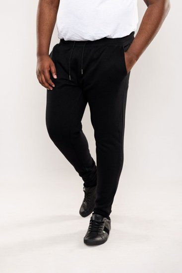 D555 Brandon Sweatpants with Tapered leg Black - Jogginghosen für herren - Jogginghosen für Herren in großen Größen