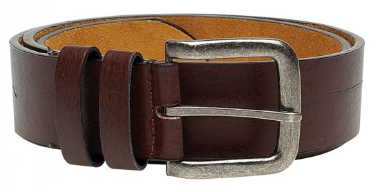 Duke Brown Leather belt, 4cm - Lange Gürtel für Männer - Lange Gürtel für Männer