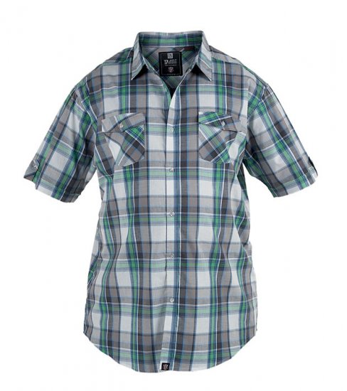 D555 Addis Checked Shirt - Herrenhemden in großen Größen - Herrenhemden in großen Größen