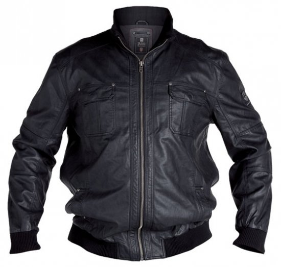 D555 Faux Leather Jacket - Herren Jacken in großen Größen - Herren Jacken in großen Größen