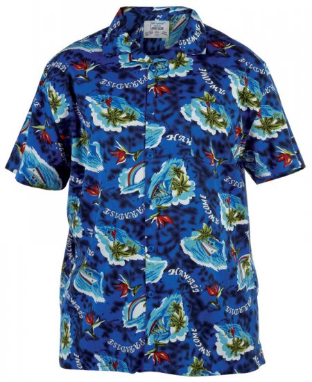 Duke Hawaiian Paradise - Herrenhemden in großen Größen - Herrenhemden in großen Größen