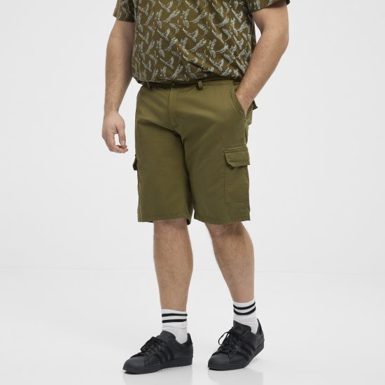 North Latitude 51133 Cargo Shorts Armeegrün - Herrenshorts - Herrenshorts in großen Größen