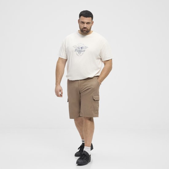 North Latitude 51133 Cargo Shorts Dunkelbeige - Herrenshorts - Herrenshorts in großen Größen
