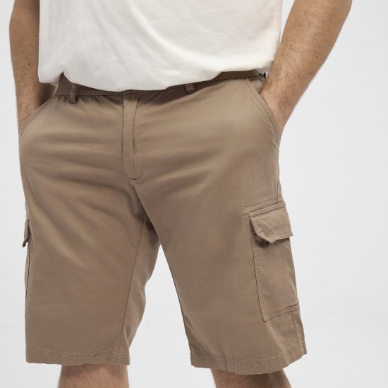 North Latitude 51133 Cargo Shorts Dunkelbeige - Herrenshorts - Herrenshorts in großen Größen