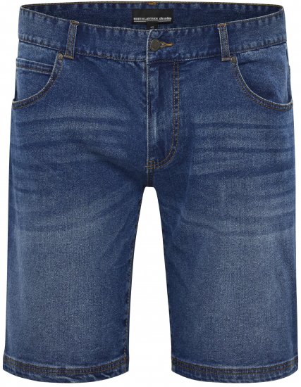 North Latitude 51336 Denim Shorts Blau - Herrenshorts - Herrenshorts in großen Größen