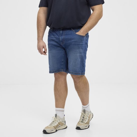 North Latitude 51336 Denim Shorts Blau - Herrenshorts - Herrenshorts in großen Größen