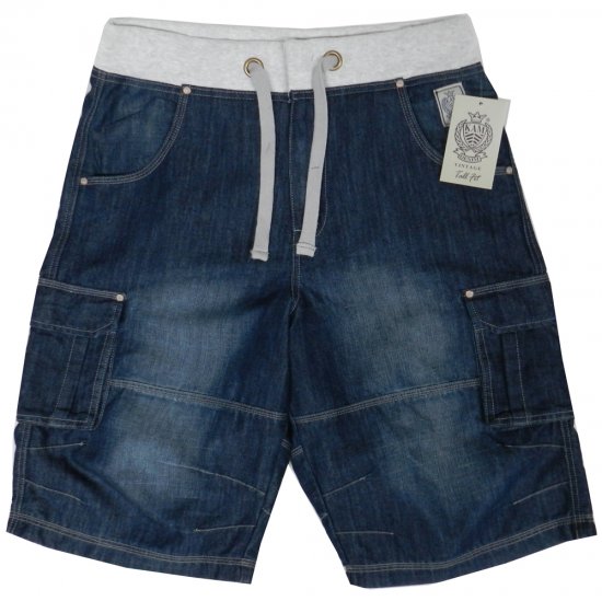 Kam Jeans James 2 Denim Shorts - Herrenshorts in großen Größen - Herrenshorts in großen Größen