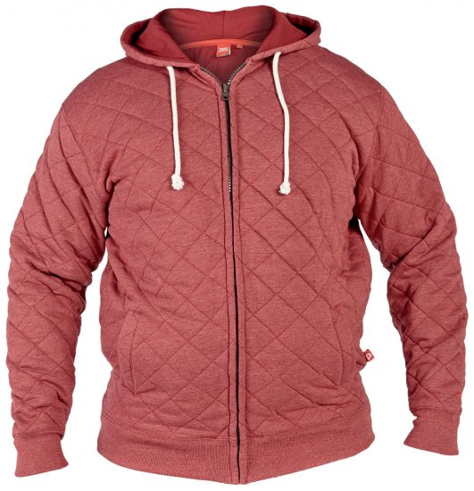 D555 Quinten Hood Red - Herren-Sweater und -Hoodies in großen Größen - Herren-Sweater und -Hoodies in großen Größen
