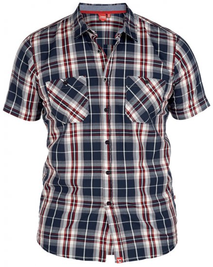 D555 Kennedy Tee + Shirt - Herrenhemden - Herrenhemden in großen Größen