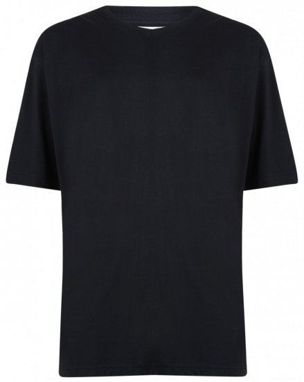 Kam Jeans V-neck T-shirt Black - Herren-T-Shirts in großen Größen - Herren-T-Shirts in großen Größen