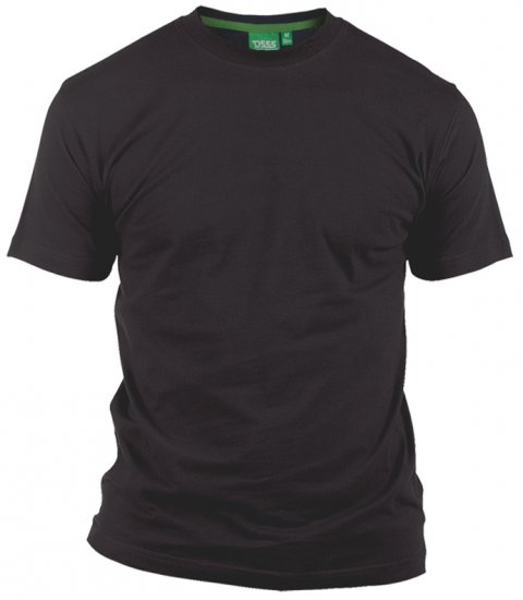 D555 Flyers Crew Neck T-shirt Schwarz - Herren-T-Shirts in großen Größen - Herren-T-Shirts in großen Größen