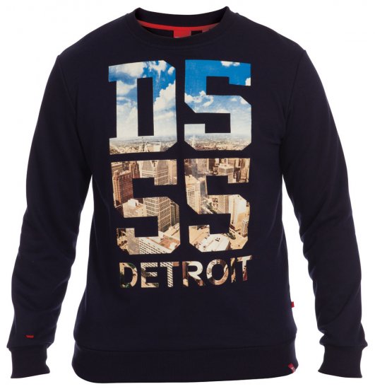 D555 Detroit Sweat - Herren-Sweater und -Hoodies in großen Größen - Herren-Sweater und -Hoodies in großen Größen