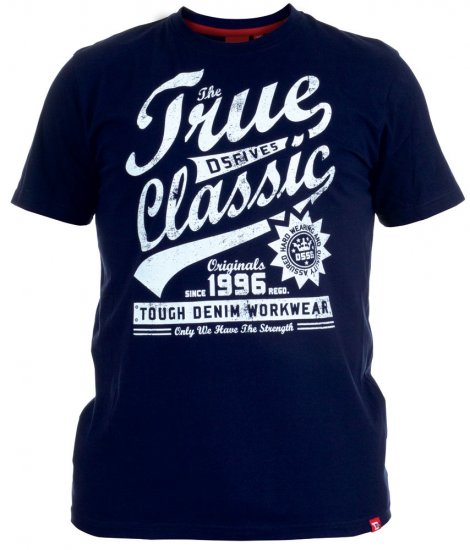 D555 Teddy Tee + Shirt - Herrenhemden - Herrenhemden in großen Größen