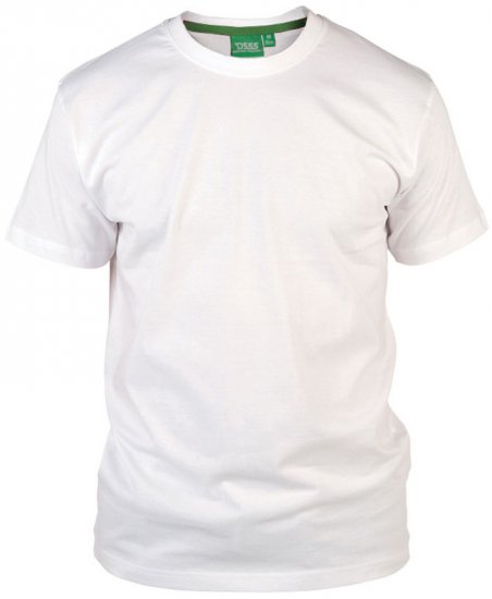 D555 Flyers Crew Neck T-shirt Weiß - Herren-T-Shirts in großen Größen - Herren-T-Shirts in großen Größen