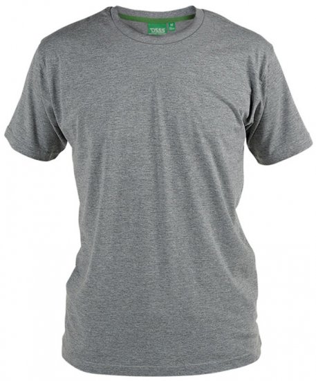 D555 Flyers Crew Neck T-shirt Grau - Herren-T-Shirts in großen Größen - Herren-T-Shirts in großen Größen