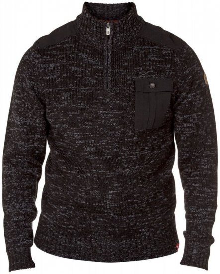 D555 Frost Sweater Black/Grey - Herren-Sweater und -Hoodies in großen Größen - Herren-Sweater und -Hoodies in großen Größen
