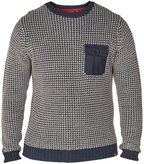 D555 Jerry Navy - Herren-Sweater und -Hoodies in großen Größen - Herren-Sweater und -Hoodies in großen Größen