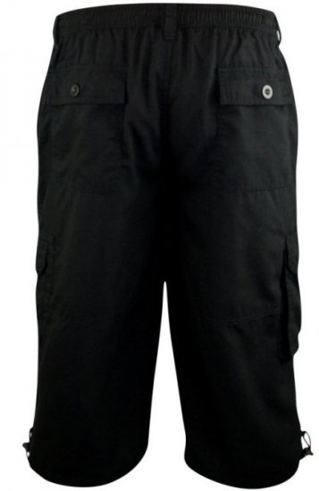 D555 Mason Cargo-Bermudas Schwarz - Herrenshorts - Herrenshorts in großen Größen