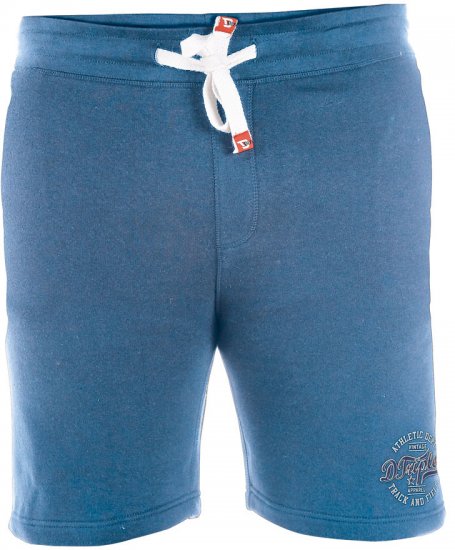 D555 Troy Blue Melange Short - Jogginghosen für Herren in großen Größen - Jogginghosen für Herren in großen Größen