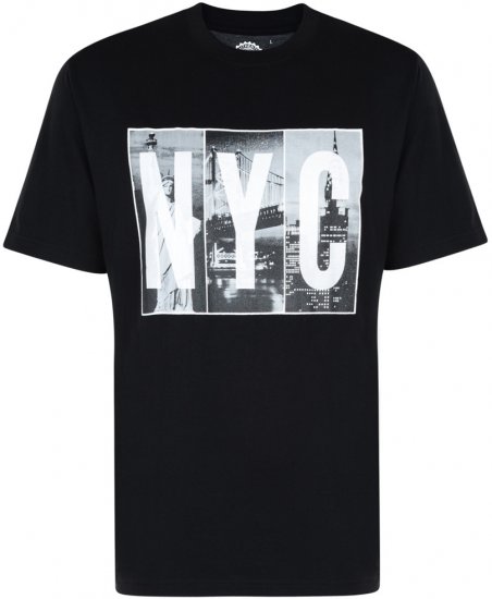 Kam Jeans NYC T-shirt - Herren-T-Shirts in großen Größen - Herren-T-Shirts in großen Größen