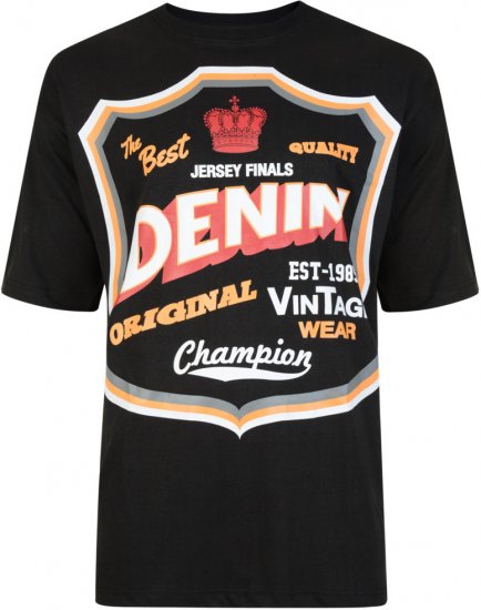 Kam Jeans Twin Pack League Tee - Herren-T-shirts - Herren-T-Shirts in großen Größen