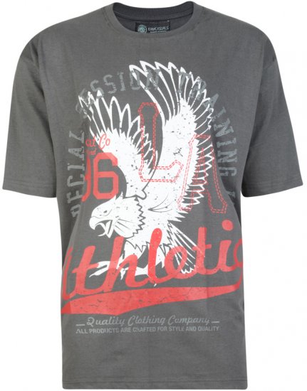 Kam Jeans Twin Pack League Tee - Herren-T-shirts - Herren-T-Shirts in großen Größen