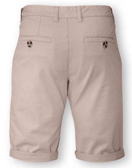 D555 COLTEN Stretch Cotton Chino Short Beige - Herrenshorts - Herrenshorts in großen Größen