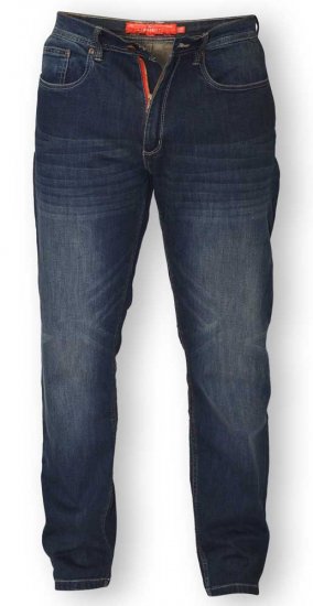 D555 BOURNE Tapered Dark Vintage Stretch Jeans - Herren-Jeans & -Hosen in großen Größen - Herren-Jeans & -Hosen in großen Größen