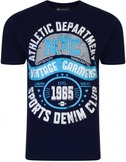 Kam Jeans Athletic Department 2-p T-shirt - Herren-T-shirts - Herren-T-Shirts in großen Größen