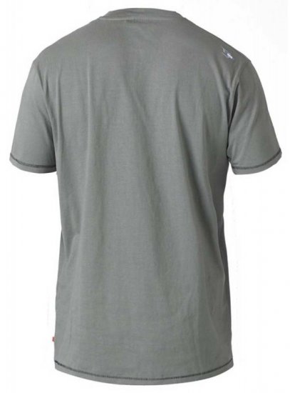 D555 OAKLEY LA Geometric Print Crew Neck T-Shirt Khaki - Herren-T-shirts - Herren-T-Shirts in großen Größen