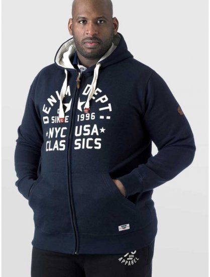 D555 Upton Hoodie Navy - Herren-sweater und -hoodies - Herren-Sweater und -Hoodies in großen Größen