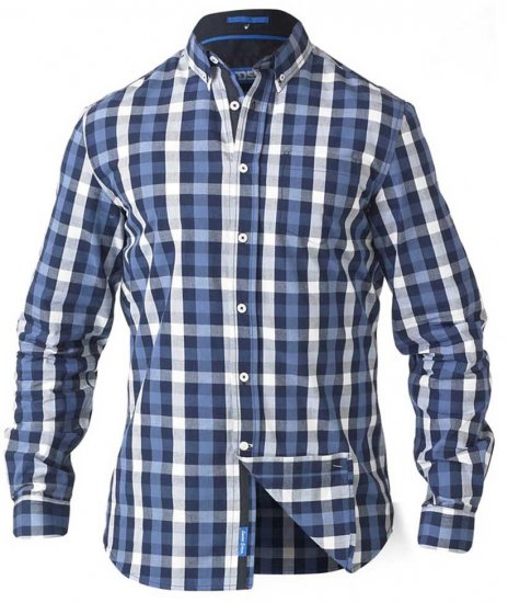D555 Webber LS Shirt - Herrenhemden - Herrenhemden in großen Größen