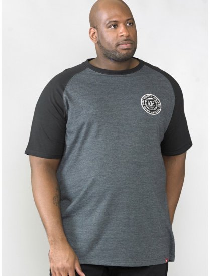 D555 Spencer T-shirt Charcoal - Herren-T-shirts - Herren-T-Shirts in großen Größen