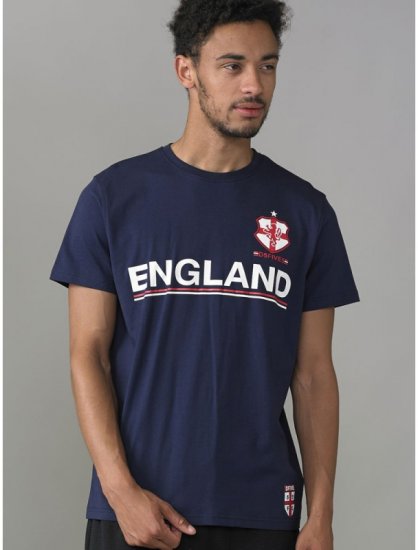 D555 Leon T-shirt Navy - Herren-T-shirts - Herren-T-Shirts in großen Größen