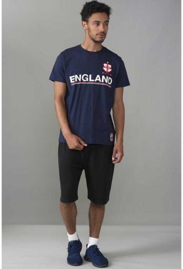 D555 Leon T-shirt Navy - Herren-T-shirts - Herren-T-Shirts in großen Größen