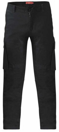 D555 Nelson Stretch Tapered Cargo Pants Black - Herren-jeans & -hosen - Herren-Jeans & -Hosen in großen Größen
