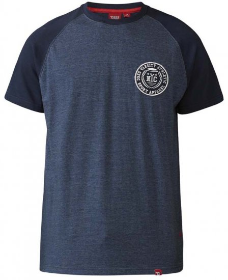 D555 Spencer T-shirt Navy - Herren-T-shirts - Herren-T-Shirts in großen Größen