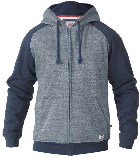D555 Cristiano Hoodie Blue/Navy - Herren-sweater und -hoodies - Herren-Sweater und -Hoodies in großen Größen