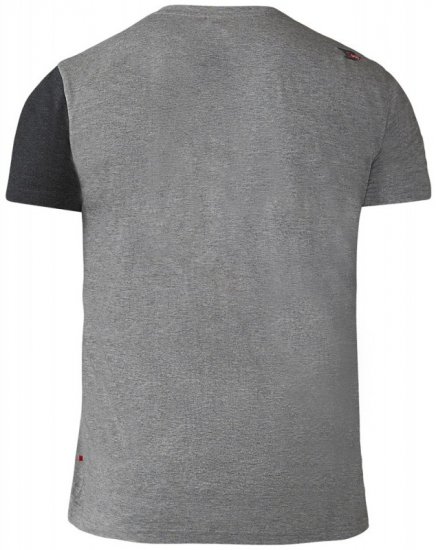 D555 Authentic T-shirt Grey - Herren-T-shirts - Herren-T-Shirts in großen Größen