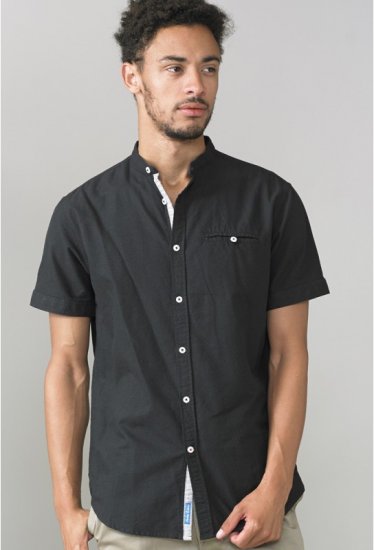 D555 Dwight Short Sleeve Shirt Black - Herrenhemden - Herrenhemden in großen Größen