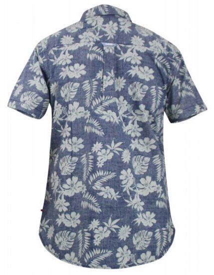 D555 Oswald Short Sleeve Hawaii Shirt - Herrenhemden - Herrenhemden in großen Größen