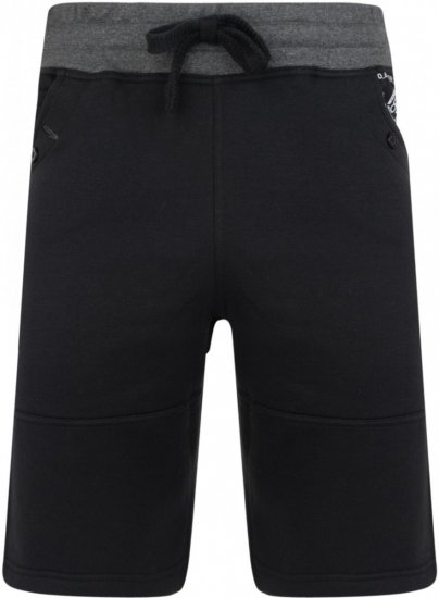 Kam Jeans 316 Jogger Shorts Black - Jogginghosen für Herren in großen Größen - Jogginghosen für Herren in großen Größen