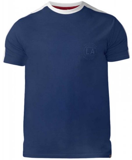 D555 Rick T-shirt Navy - Herren-T-shirts - Herren-T-Shirts in großen Größen
