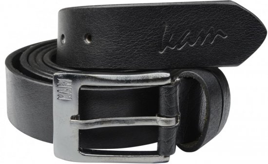 Kam Jeans 913 Jeansgürtel Vollleder gürtel Schwarz, 3,5cm - Lange Gürtel - Lange Gürtel für Männer