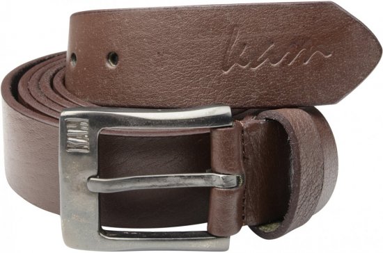 Kam Jeans 913 Jeansgürtel Volleder Braun, 3,5cm - Lange Gürtel - Lange Gürtel für Männer