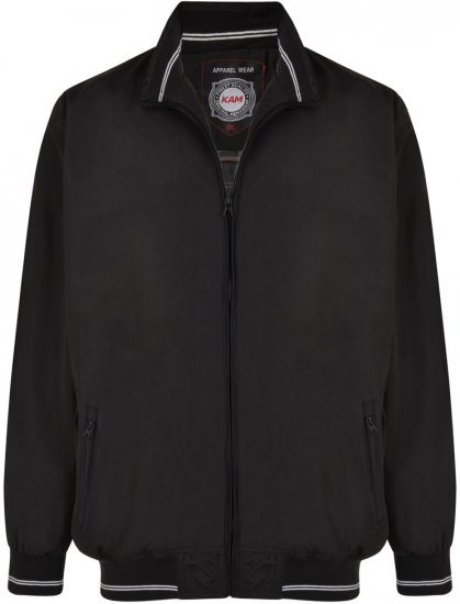 Kam Jeans 436 Summer Jacket Black - Herren jacken - Herren Jacken in großen Größen