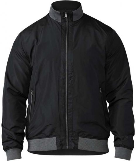 D555 Felix Lightweight Bomber Jacket Black - Herren jacken - Herren Jacken in großen Größen
