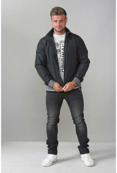 D555 Felix Lightweight Bomber Jacket Black - Herren jacken - Herren Jacken in großen Größen