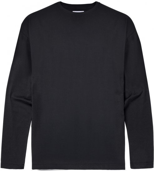 Motley Denim Langarm-T-shirt Schwarz - Herren-T-Shirts in großen Größen - Herren-T-Shirts in großen Größen